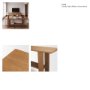 71913 - Carmel Console Table | Raffia w/ Brown Wood