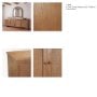 71915 - Carmel 4-Door Closed Sideboard | 82" | Raffia w/ Brown Wood