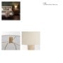71524 - Aura Travertine w/ Brass Table Lamp