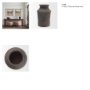 71565 - Creta 10" Black Terracotta Planter Vase