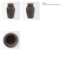 71566 - Creta Black Scalloped Terracotta Planter Vase