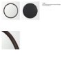 71601 - Bramwell 48" Dark Brown Wood Framed Heritage Round Wall Mirror