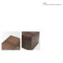 71634 - Tulum Brown Wood Parquet Decorative Box Set