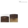 71639 - Voss Brass Metal w/ Dark Wood Lid Canister