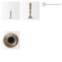 71640 - Whitlock Large Antique Brass Metal Taper Candle Holder