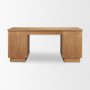 71920-AB - Carmel Writing Desk | Raffia w/ Brown Wood